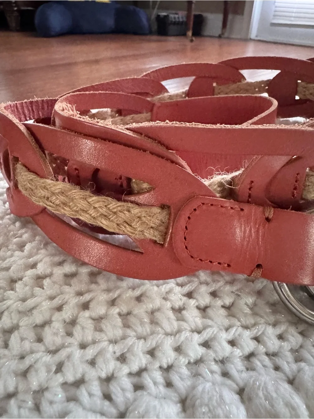 Linea Pelle Leather‎ Jute Rope Belt